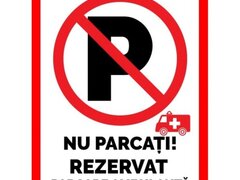 Placuta nu parcati rezervat parcare ambulanta